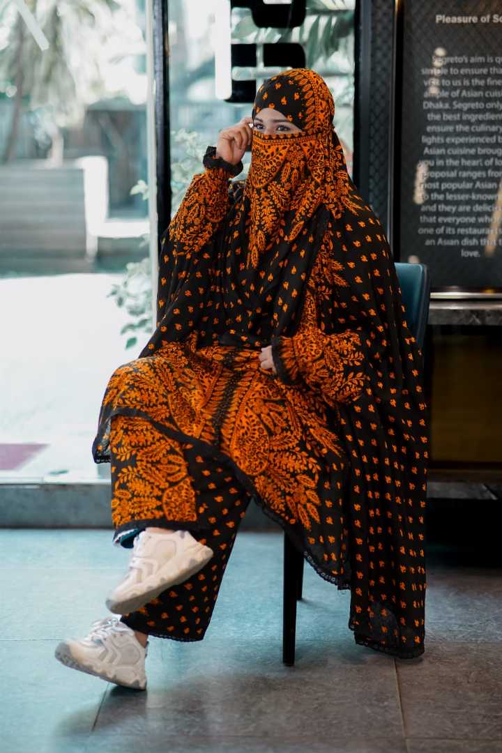 প্রিমিয়াম প্লাজু খিমার সেট,premium khimar set Bangladesh, soft China linen khimar,প্লাজু খিমার সেট,modest fashion Bangladesh, jilbab khimar set, Muslim women