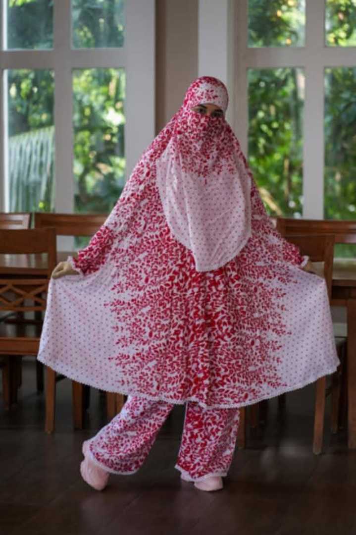 প্রিমিয়াম প্লাজু খিমার সেট,premium khimar set Bangladesh, soft China linen khimar,প্লাজু খিমার সেট,modest fashion Bangladesh, jilbab khimar set, Muslim women's outfit BD, comfortable khimar set, adju