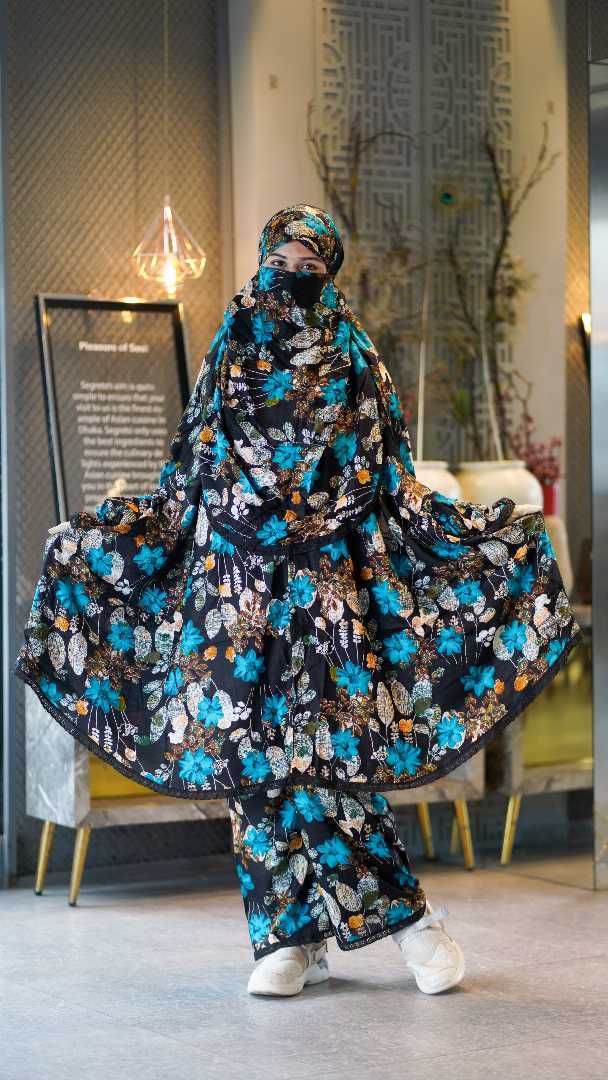 প্রিমিয়াম প্লাজু খিমার সেট,premium khimar set Bangladesh, soft China linen khimar,প্লাজু খিমার সেট,modest fashion Bangladesh, jilbab khimar set, Muslim women's outfit BD, comfortable khimar set, adju