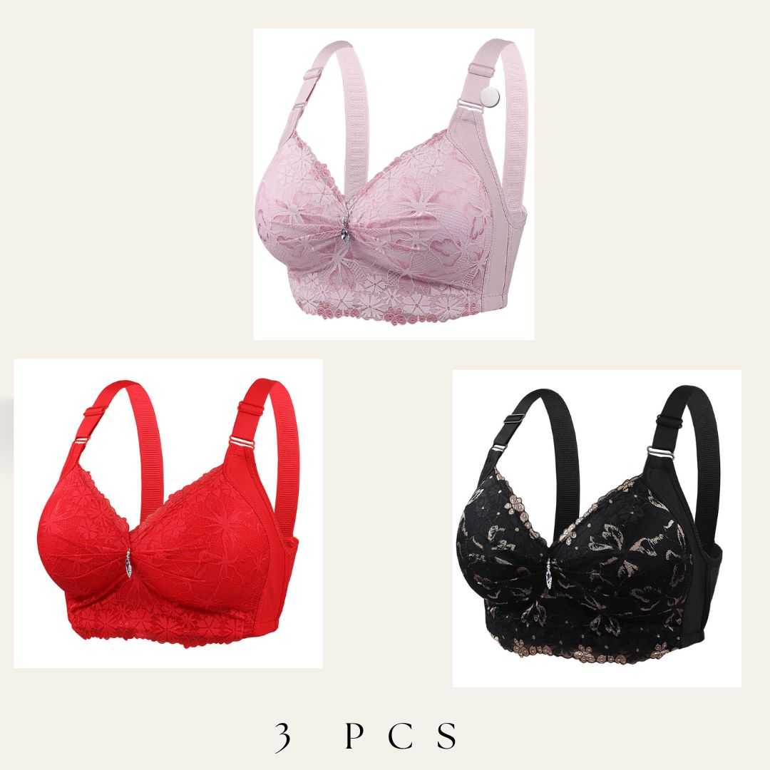 💜🖤,3,Pcs,China,Eye-Catching,Round,Shape,Bra-,Onion,+,Red,+,Black,Combo,❤️💜