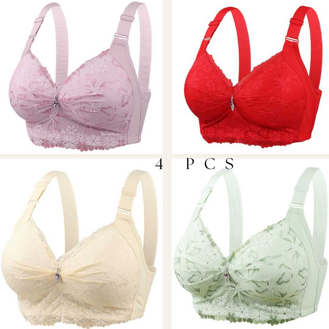 💜4,Pcs,China,Eye-Catching,Round,Shape,Bra-,Onion,+,Red,+,Cream,+,Green,Combo,💜