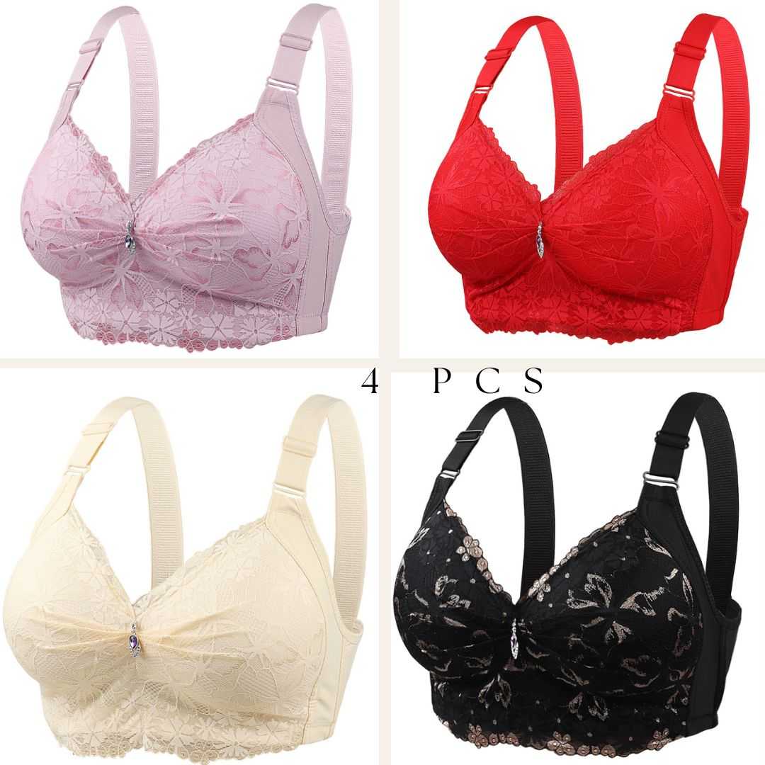 💜4,Pcs,China,Eye-Catching,Round,Shape,Bra-Onion,+,Red,+,Cream,+,Black,Combo💜,
