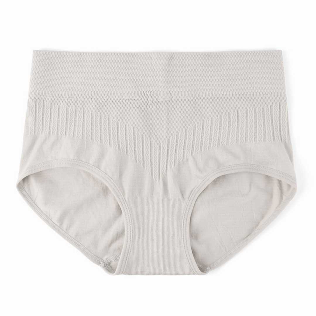 🌫️,China,Premium,Seamless,High,Waist,Panty,–,Ash,Color,Style,🌫️